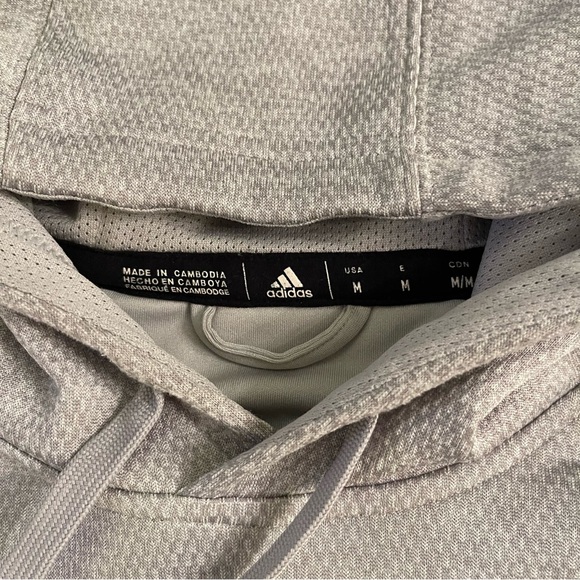 Adidas NCAA University of Miami Canes Gray Hoodie | Size: Medium - Picture 4 of 9